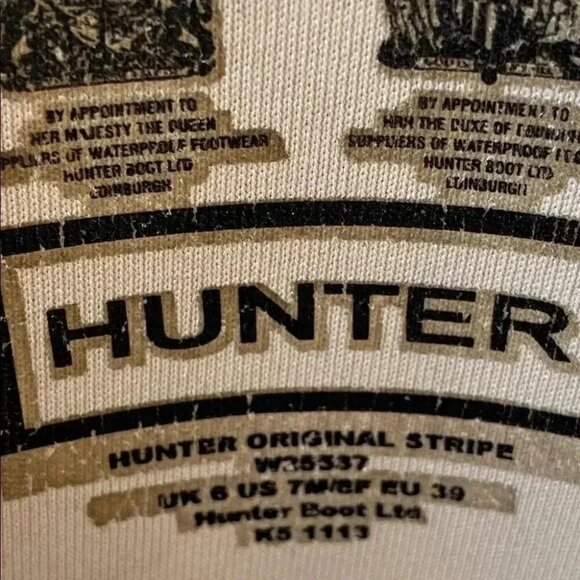 Hunter original stripe tall boots sz 8 - Picture 8 of 10